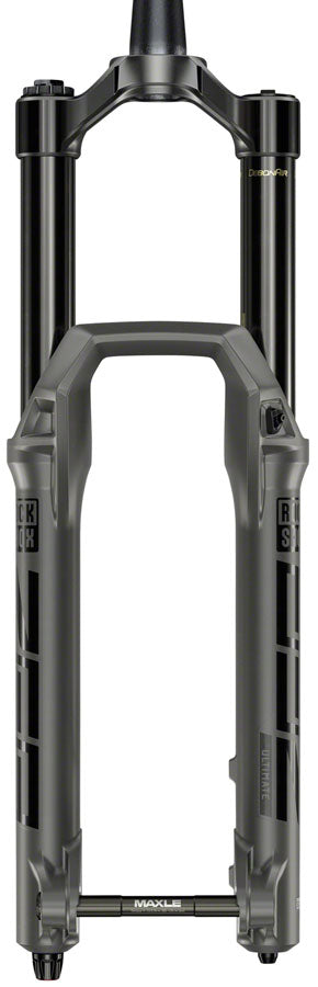 FORK ZEB ULTIMATE CHARGER 2.1 RC2 - CROWN 27.5&quot; BOOST™ 15x110 160MM GREY ALUM STR TPR 38OFFSET DEBONAIR (INCLUDES ZIPTIE FENDER,2 BTM TOKENS, STAR NUT &amp; MAXLE STEALTH) A1