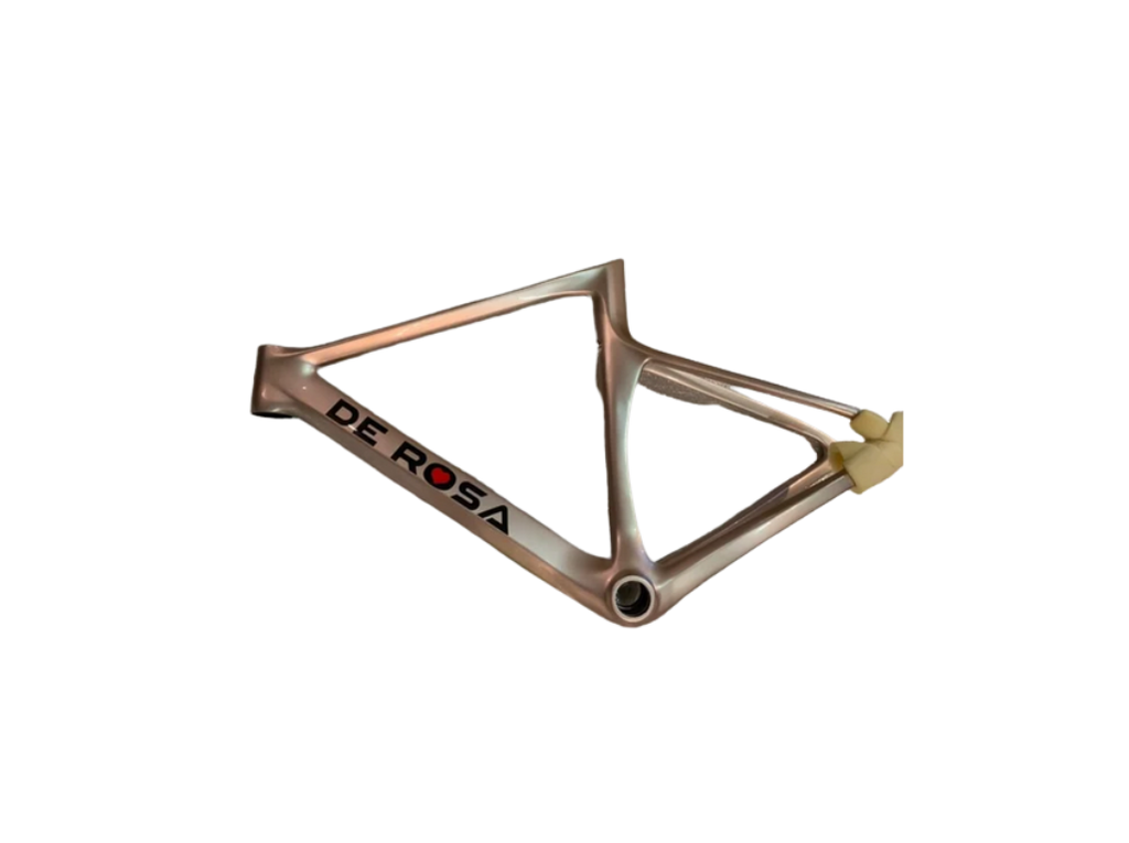 SK Disk Pininfarina Frame With Accessories + N° 5 Metron Handlebar Painted + Thru Axle (48, Champagne)