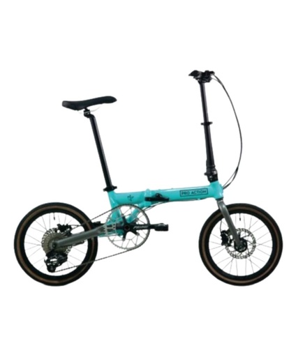 [20072100019] Bicycle Folding 16 Inch Falcon Turquoise Blue 2020